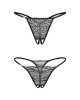 Stringi Obsessive Bianca crotchless Thong 2-Pack A'2 S-3XL